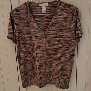 Napa Valley Space-dyed Silk & Cotton S/S Sweater